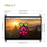 Layar Raspberry Pi 7 Inci Kustom 1024x600 HD Monitor Portabel IPS LCD Layar Sentuh untuk Raspberry Pi 4/3/2/Zero/B/B+