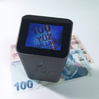 Détecteur de billets laser mini X51 avec écran de 10,1 pouces, compteur de billets qui détecte les billets de banque en roubles russes, livres turques, dollars hongkongais, francs suisses, détecte les billets suspects