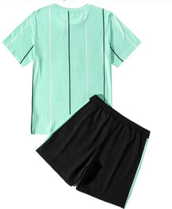 Ensemble court homme personnalisé avec logo imprimé, 100% coton, t-shirt à manches courtes et short, vêtements homme, ensemble court 2 pièces homme - Product Image 4