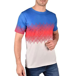 Camiseta de sublimación personalizada para hombre con cuello Street Wear Diseña tu propio logotipo Camiseta de sublimación para hombre - Product Image 5