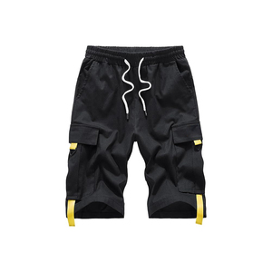 Pantalones cortos de algodón Pantalones cortos cargo de verano con bolsillos Streetwear Pantalones cortos casuales para hombre - Product Image 3