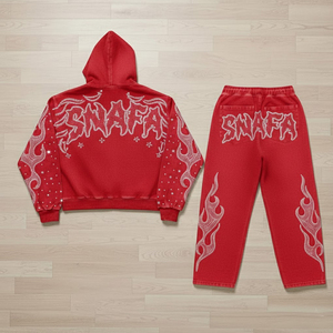 Survêtement de sport léger de qualité supérieure pour hommes avec strass, vêtements de jogging, tenue de sport pour hommes avec strass - Product Image 2
