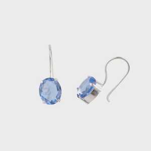 Boucles d'oreilles Tanzanite en argent sterling 925 plaqué or, faites à la main, pierre de naissance de décembre, bijoux élégants, cadeau idéal pour tous les jours - Product Image 1