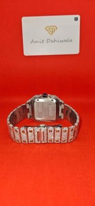 Reloj de diamantes de acero inoxidable de lujo más vendido, ropa de calle personalizada, diseño de negocios elegante a la moda, precio de fábrica de 46mm para India - Product Image 4