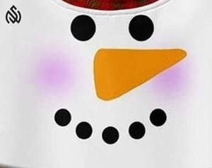 Sudaderas navideñas Sudadera navideña de cuello redondo bordada de gran tamaño - Product Image 4