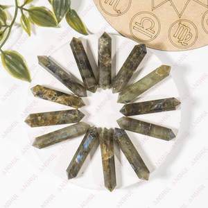 Vente en gros de cristaux de labradorite de haute qualité, pointes de crayon à double terminaison pour la décoration et les cadeaux - Product Image 1