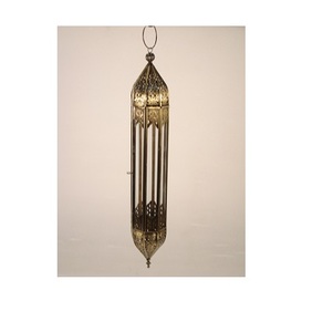 <b>Red</b> Metal Lantern Glass <b>Candle</b> Holder Lantern - Product Image 4