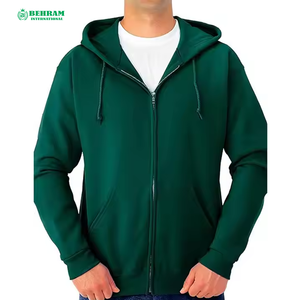 Sudadera con Capucha Unisex Personalizada con Cierre Completo, 100% Algodón, Felpa/Felpa Francesa, Transpirable, de Secado Rápido, Estilo Urbano - Product Image 4