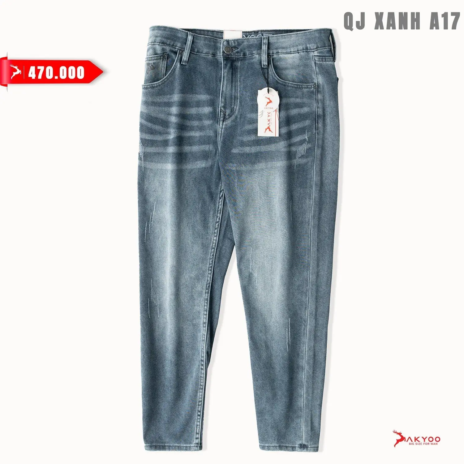 Bestseller Wettbewerbs fähiger Preis Großhandel Straight Casual Twill Weave Hellblau Long Jean / Jorts Fashion Men Jeans Slim