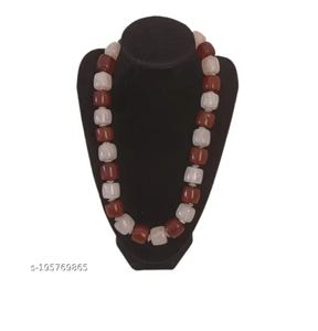 Collar de cuentas Rojas rosas de resina chapadas en oro de excelente calidad, joyería de moda para fiestas de boda de mujer para regalar - Product Image 1