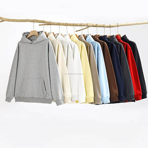 Sweat-shirts de sport lourds 450GSM pour hommes, en molleton français, avec logo personnalisé, mélange de coton et de polyester, sweat-shirt à capuche streetwear pour hommes - Product Image 1