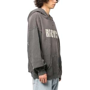 Sweat-shirts à épaules tombantes surdimensionnés pour hommes de qualité supérieure, effet délavé au soleil, 100% coton molletonné, vintage personnalisé, effet délavé - Product Image 5