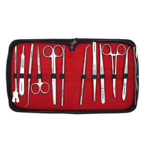 Kit complet d'instruments médicaux éducatifs pour étudiants, modèle en acier inoxydable, outil de pratique de la suture, formation chirurgicale - Product Image 1