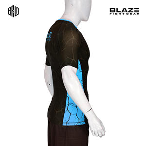 Camisa de compresión BJJ rash guard para hombre para ropa de gimnasio y entrenamiento físico sublimación completa impresa en moq bajo - Product Image 5