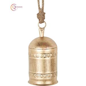 Decoración del hogar Adornos de campana redonda de Navidad Adornos navideños para decoración Jingle Vintage Campanas de vaca brillantes de vidrio pequeño - Product Image 4