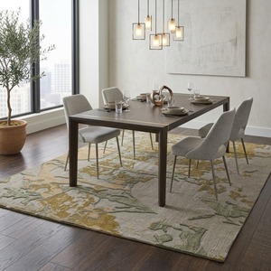 Tapis en laine tuftée haut de gamme avec détails tridimensionnels pour les intérieurs de boutiques et la décoration de sols haut de gamme - Product Image 1
