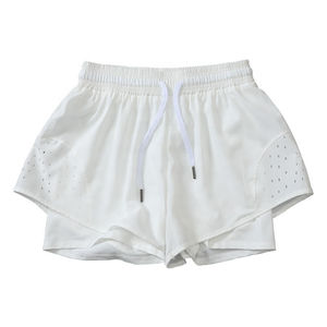 Pantalones cortos transpirables para mujer de alta calidad para correr, venta al por mayor con logotipo personalizado - Product Image 3