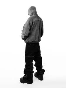 เสื้อฮู้ดดี้ผ้าคอตตอนหนานุ่มทรงโอเวอร์ไซส์ ล้างสีแบบแอซิด พิมพ์ลายกราฟิกโลโก้ตามสั่ง คุณภาพสูง ปี 2026 สำหรับผู้ชาย ขายส่ง - Product Image 6