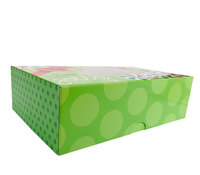 Boîtes à pâtisserie en carton écologiques personnalisées avec fenêtre transparente pour les grands gâteaux et l'emballage de pâtisseries