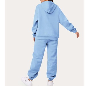 Sudadera con capucha y Logo personalizado, chándal liso de Color sólido, alta calidad, OEM, venta al por mayor - Product Image 2