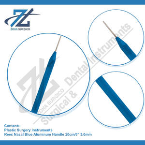 REES 20cm/8 \ "mango de aluminio azul osteótomo Nasal 3,0mm Base de cirugía plástica instrumento manual fabricado en Pakistán - Product Image 4