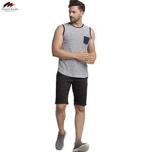 Débardeurs de gymnastique pour hommes personnalisés OEM Débardeurs tricotés respirants Vêtements de sport décontractés Stringer de musculation et de fitness - Product Image 5