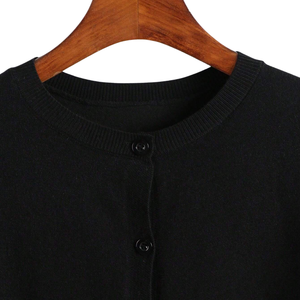 Womens Winter Solid Soft Knit <b>Cardigan</b> <b>Sweater</b> Long Sleeve Button Front Crew Neck Casual Elegant Lightweight Fashion Clothing - Product Image 3