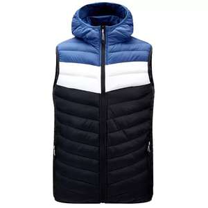 Gilet matelassé léger pour homme, veste sans manches à bulles avec un design élégant et chaud pour les hommes en plein air, gilet imperméable - Product Image 3