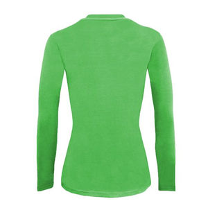 Camisetas de Manga Larga Personalizadas para Mujer, Cuello Redondo, Hechas con Tela Elástica Supersuave de Secado Rápido - Product Image 4