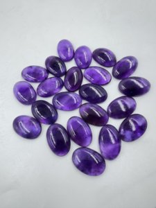 Increíble amatista púrpura Natural suave forma ovalada cabujón 10x30mm piedra preciosa suelta de alta calidad para la fabricación de joyas gemas al por mayor - Product Image 2