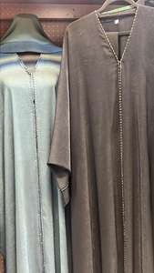 2024 Dubai hermosa ropa islámica tradicional negra para mujeres trabajo hecho a mano Kaftan Abaya con pantalones largos - Product Image 2