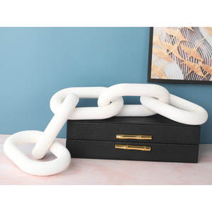 Sculptures abstraites en marbre fabriquées à la main Eco Friendly Home Decor Art Figurines Accents d'intérieur modernes - Product Image 1