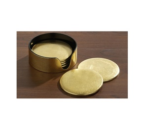 Dessous de verre en cuivre et support en laiton Forme Ardoise noire Sous-verres pour dessous de verre pour une utilisation à la main au meilleur prix - Product Image 4