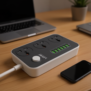 ปลั๊กพ่วง LDNIO SC3604 แบบ 6 พอร์ต USB สายยาว 2 เมตร ปลั๊กแบบ US สำหรับใช้ในบ้านและสำนักงาน - Product Image 3
