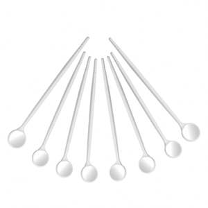 Miroir de bouche en acier inoxydable de haute qualité, Diam. 24 Mm, Rhodium, Paquet de 12 Pièces - Product Image 6