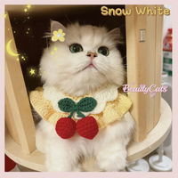 Accessoires mignons pour animaux de compagnie en gros : Collier écharpe tricoté avec nœud papillon pour chats et chiens, costume de Noël et d'Halloween, en stock