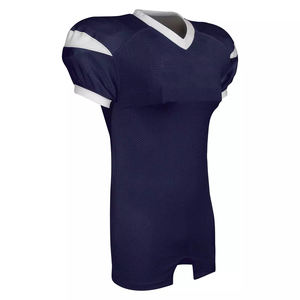Maillots de football américain personnalisés OEM tissu à mailles en polyester séchage rapide impression par transfert de chaleur vente en gros vêtements d'équipe respirants - Product Image 4