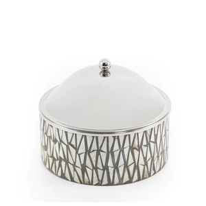 Vajilla de mesa redonda para servir alimentos, madre de perla cazuela de acero inoxidable con, olla caliente para servir alimentos - Product Image 6