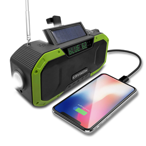 <span class=keywords><strong>Radio</strong></span> météo d'urgence solaire portable pour extérieur, étanche, avec batterie 5000 mAh, <span class=keywords><strong>radio</strong></span> AM/FM et lampe torche - Product Image 1