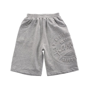 Nouveau personnalisé 3D en relief Logo hommes ensemble court 100% coton français éponge Tech polaire Shorts Anti-rides Style décontracté - Product Image 2