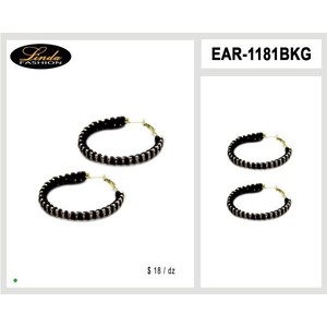 ต่างหูแฟชั่นโคมระย้าห่วง CZ - Product Image 1