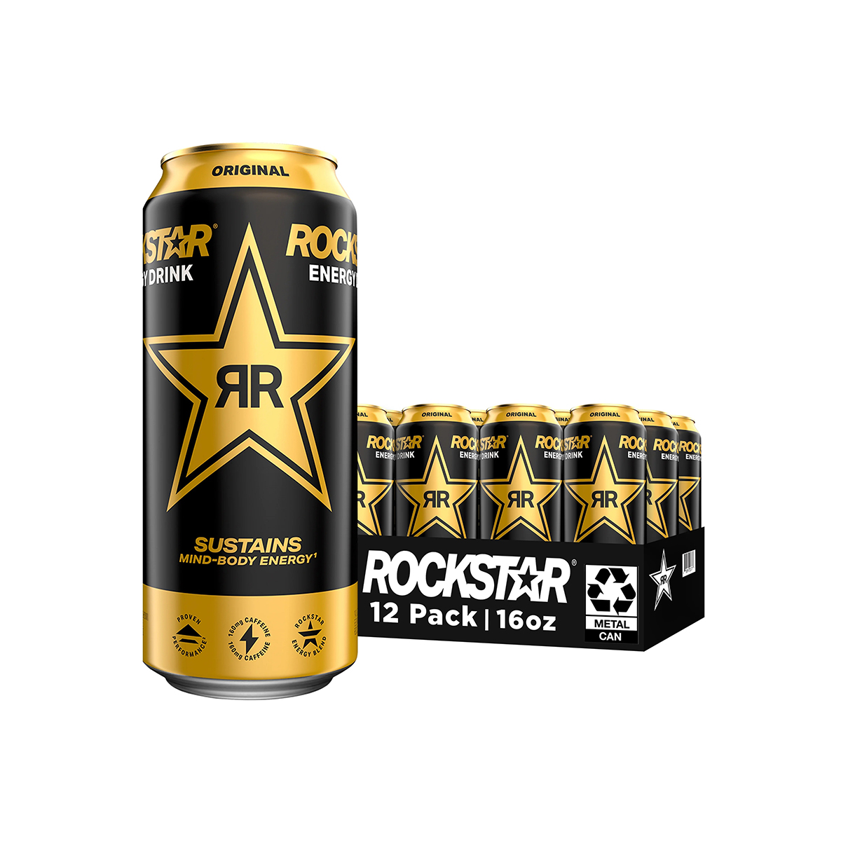 Stocked Rockstar beverage available for food and drink wholesalers