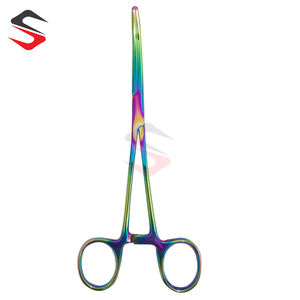 Stainless Steel High Quality Custom Logo <b>Surgical</b> Hemostat Peon Rochester Curved Straight Forceps Medical <b>Instrument</b> - Product Image 5