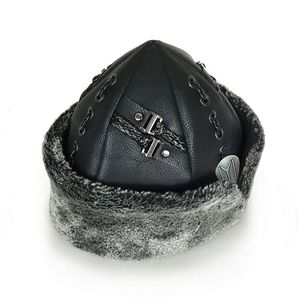 Chapeau asymétrique traditionnel de haute qualité en similicuir Ottoman Kayi Ertugrul Dirilis / Bork Shark Anatolia, respirant pour l'extérieur - Product Image 2