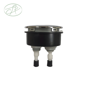 Chrome ABS Dual <b>Flush</b> Oval Button Top Press Toilet Push <b>Plate</b> for One-Piece Units with OEM Support - Product Image 3