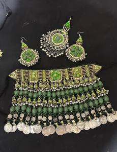 Afghani Cultural Heritage Handmade Brass Diamond Tribal <b>Ethnic</b> Vintage Fashion <b>Accessory</b> Women Traditional Party Use - Product Image 3