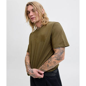 T-shirt à séchage rapide, t-shirt vierge, logo personnalisé, tee-shirt uni, t-shirt pour homme, en vrac, unisexe, surdimensionné, épaules tombantes, respirant, haute qualité, OEM - Product Image 3