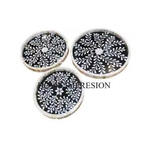 Plateau de service en bois de forme ronde plateau de service en bois de manguier salade fromage ustensiles de cuisine multi-usages dîner vadrouille plateau en bois vente en gros - Product Image 2