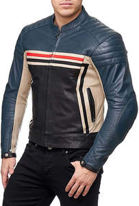 เสื้อแจ็คเก็ตมอเตอร์ไซค์หนังแท้สำหรับทุกเพศ ปี 2026 กันลม ป้องกันได้ ปรับแต่งได้ บริการ OEM ขายส่งจากโรงงานโดยตรง - Product Image 2