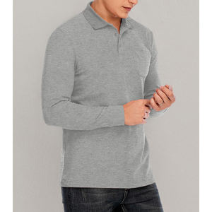 100% algodón largo, manga corta, antiarrugas, camisetas de hombre Polo Formal diseño personalizado Polo para hombre - Product Image 6